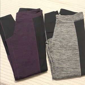 2 PAIRS leggings, yoga pants, athletic pants, S
